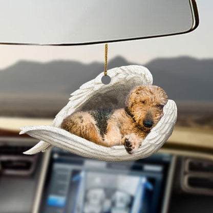 Ornaments- Airedale Terrier sleeping angel Airedale Terrier lovers dog moms ornament - Best gifts your whole family