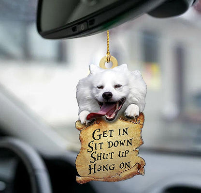 Ornaments- American Eskimo Dog get in two sided ornament, Dog Ornaments, Car Ornament - Best gifts your whole family