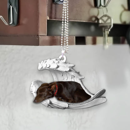 Ornaments- Australian Kelpie- Sleeping Angel-Two Sided Ornament, Dog Ornaments, Car Ornament - Best gifts your whole family