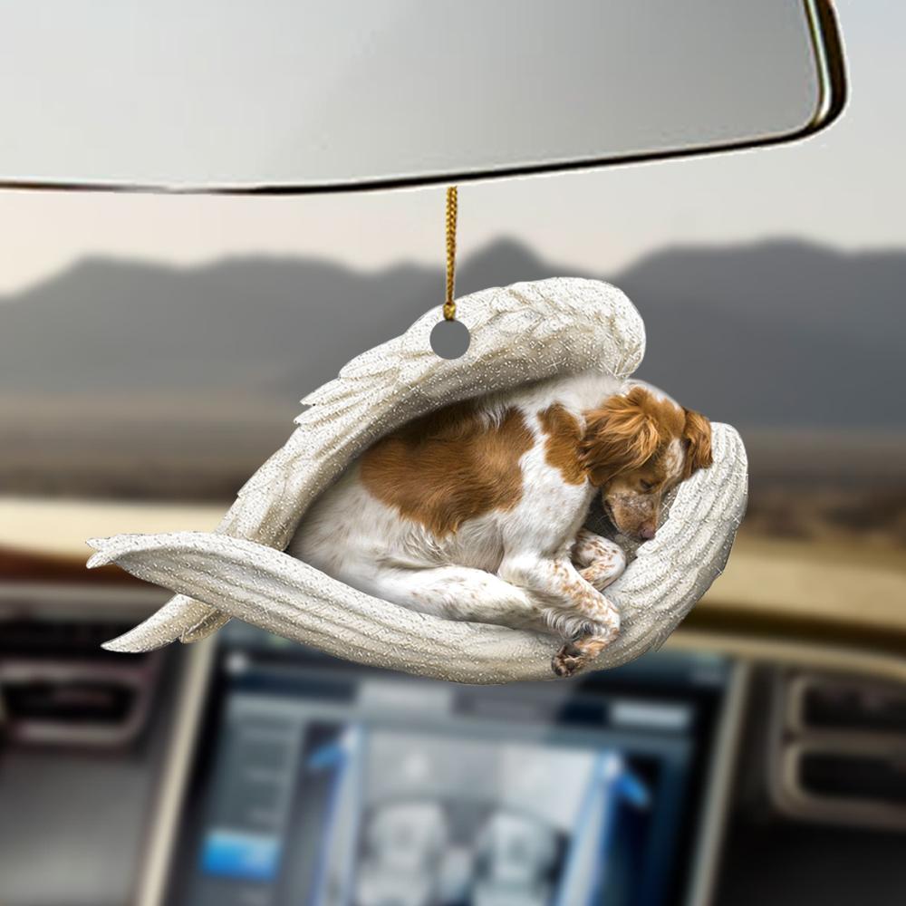Ornaments- Brittany Spaniel sleeping angel Brittany Spaniel lovers Brittany lovers dog moms ornament - Best gifts your whole family