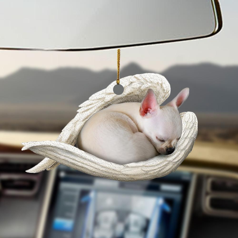 Ornaments- Chihuahua sleeping angel chihuahua lovers ornament, Dog Ornaments, Car Ornament - Best gifts your whole family