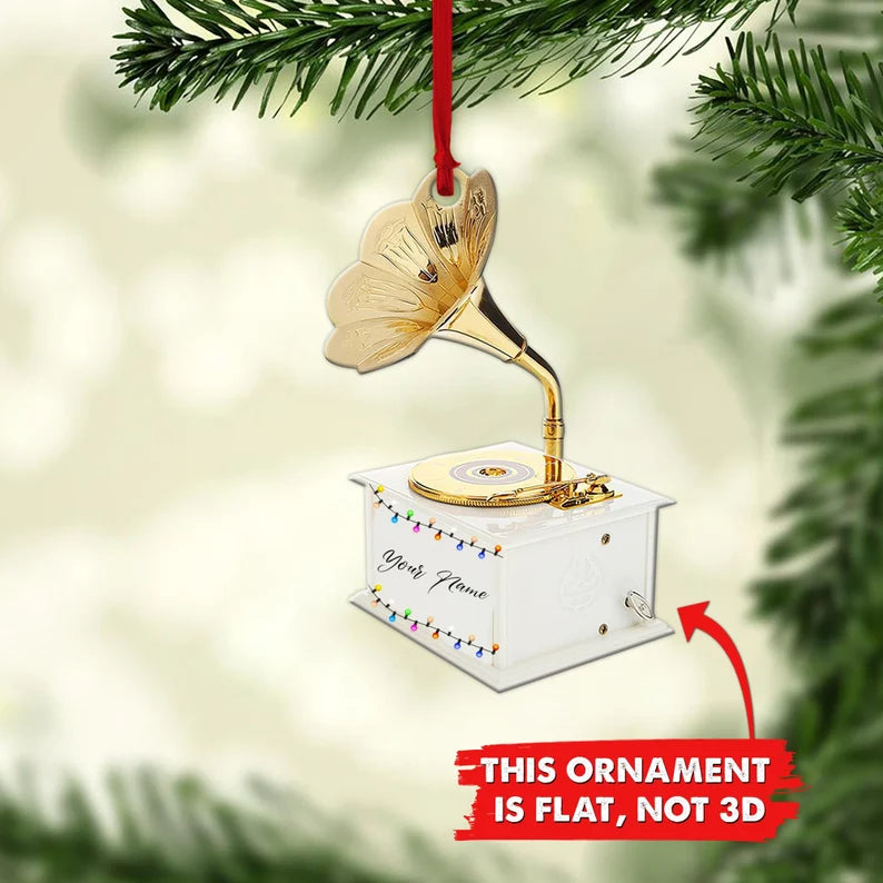 Ornaments Custom Name Vinyl Record Ornament, Personalized Vinyl Record, Gift For Music Lover - Best gifts your whole family