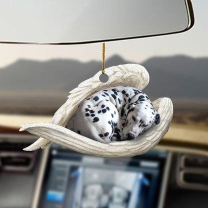 Ornaments- Dalmatian sleeping angel dalmatian lovers dog moms ornament, Dog Ornaments, Car Ornament - Best gifts your whole family