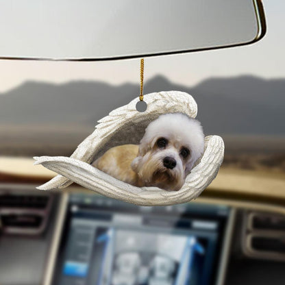 Ornaments- Dandie Dinmont Terrier sleeping angel Dandie Dinmont Terrier lovers dog moms ornament - Best gifts your whole family
