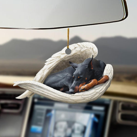 Ornaments- Doberman Pinscher sleeping angel Doberman Pinscher lovers dog moms ornament - Best gifts your whole family