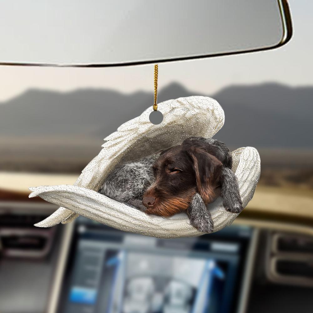 Ornaments- German Wirehaired Pointer sleeping angel German Wirehaired Pointer lover ornament - Best gifts your whole family