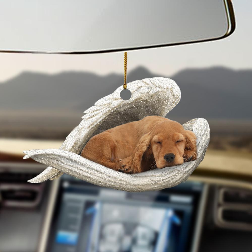 Ornaments- Golden cocker spaniel sleeping angel golden cocker spaniel lover dog lover ornament - Best gifts your whole family