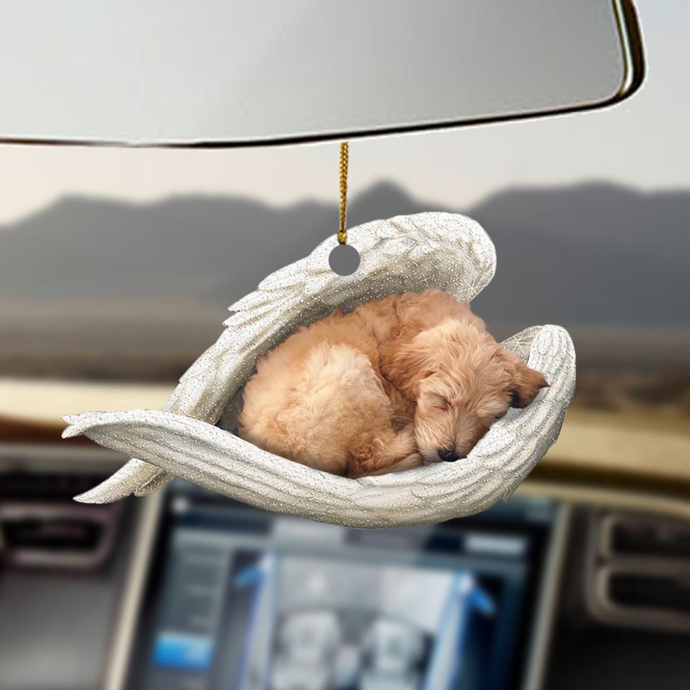 Ornaments- Goldendoodle sleeping angel goldendoodle lovers dog moms ornament, Dog Ornaments, Car Ornament - Best gifts your whole family