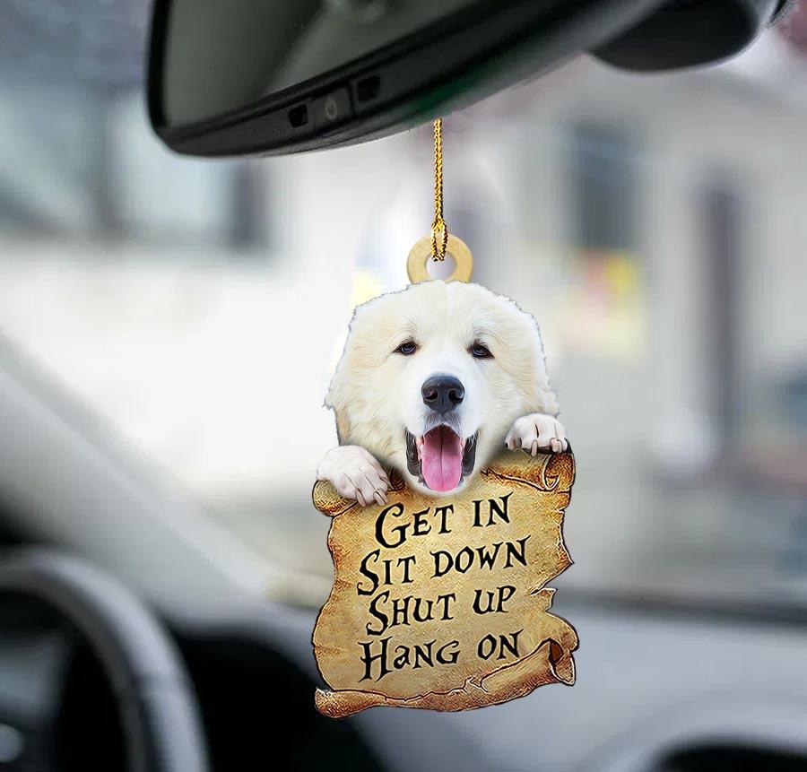 Ornaments- Great Pyrenees get in two sided ornament, Dog Ornaments, Car Ornament - Best gifts your whole family