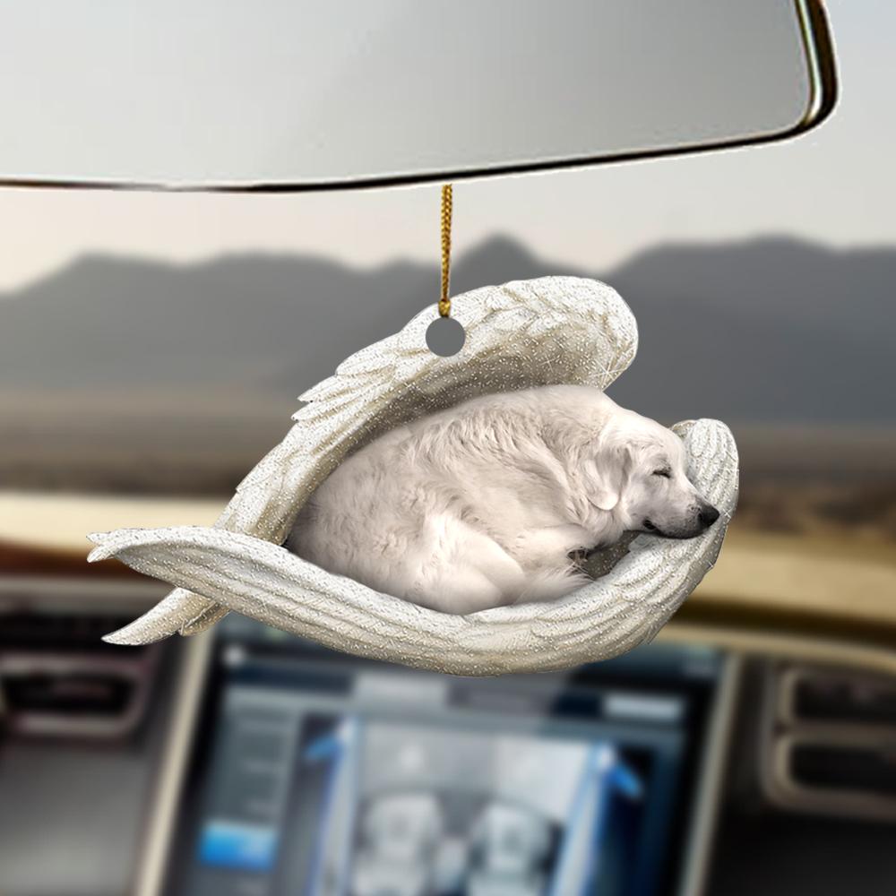 Ornaments- Great pyrenees sleeping angel great pyrenees lovers ornament, Dog Ornaments, Car Ornament - Best gifts your whole family