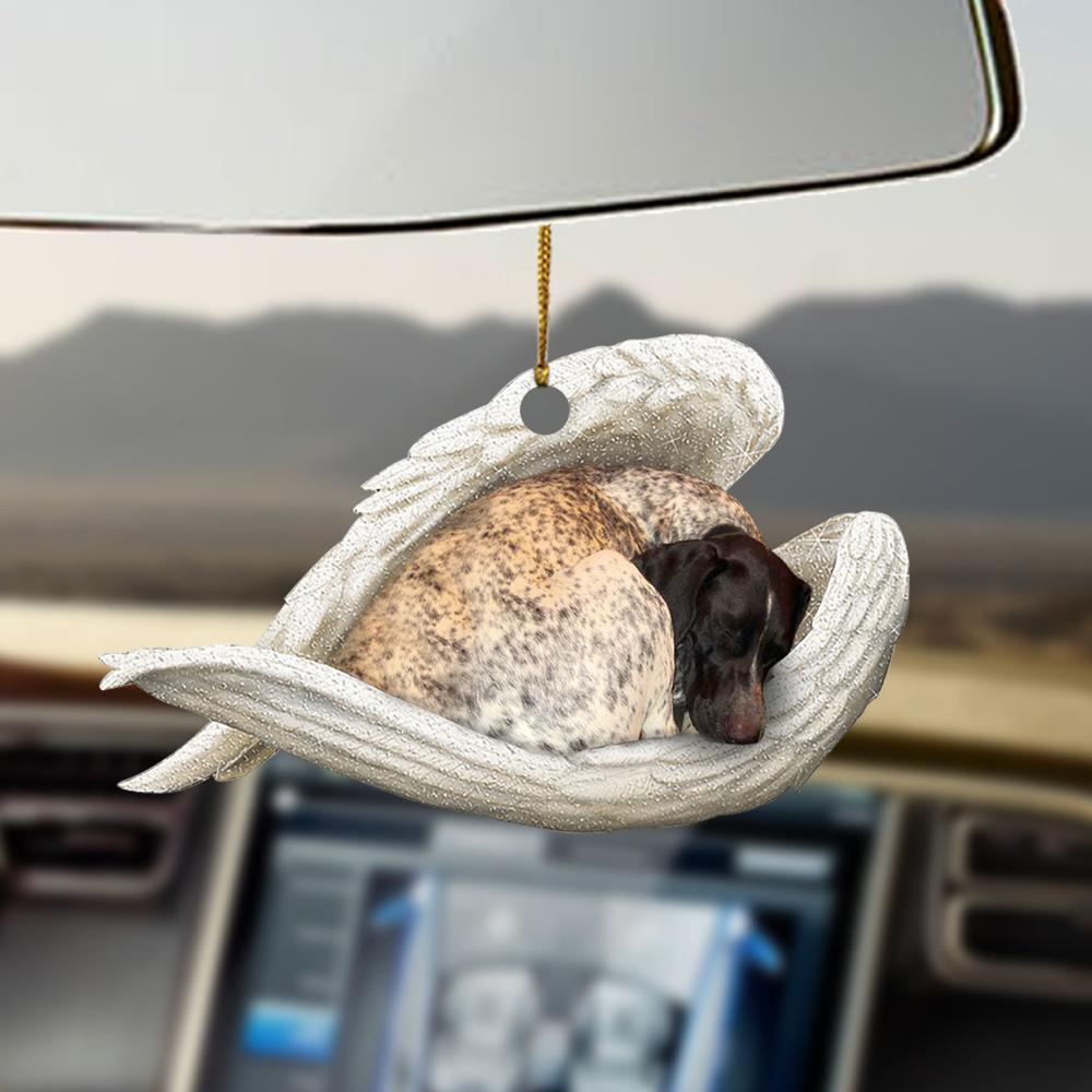 Ornaments- GSP sleeping angel GSP lover dog lover ornament, Dog Ornaments, Car Ornament - Best gifts your whole family