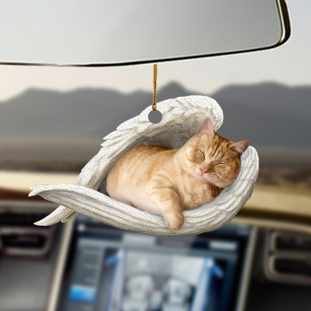 Ornaments- Munchkin cat sleeping angel Munchkin cat lovers ornament, Dog Ornaments, Car Ornament - Best gifts your whole family