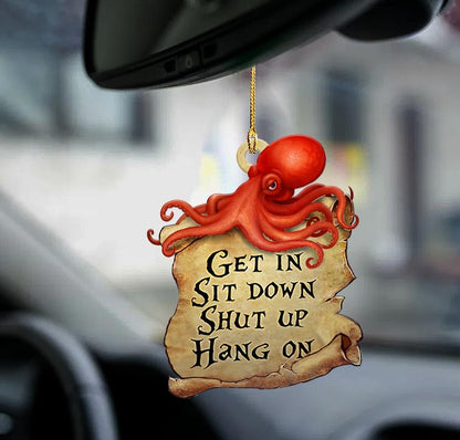 Ornaments- Octopus get in octopus lover two sided ornament, Dog Ornaments, Car Ornament - Best gifts your whole family