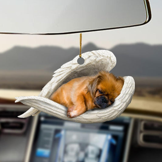 Ornaments- Pekingese sleeping angel Pekingese lovers dog moms ornament, Dog Ornaments, Car Ornament - Best gifts your whole family