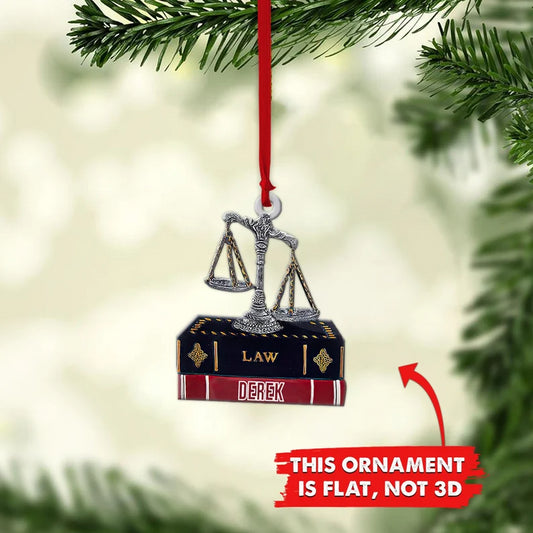Ornaments Personalized Lawyer Attorney Judge, Lawyer Ornament, Law Justice Ornament - Best gifts your whole family