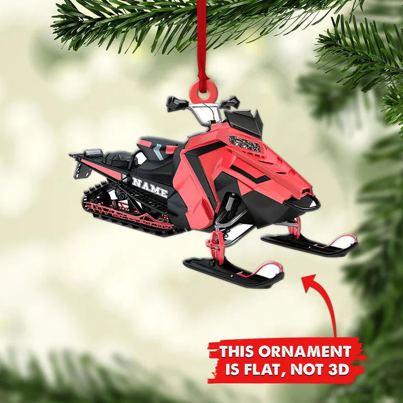 Ornaments Personalized Snowmobiles, Ornament Custom Snow Machine, Ski Doo Christmas Gift, Gift For Skier - Best gifts your whole family