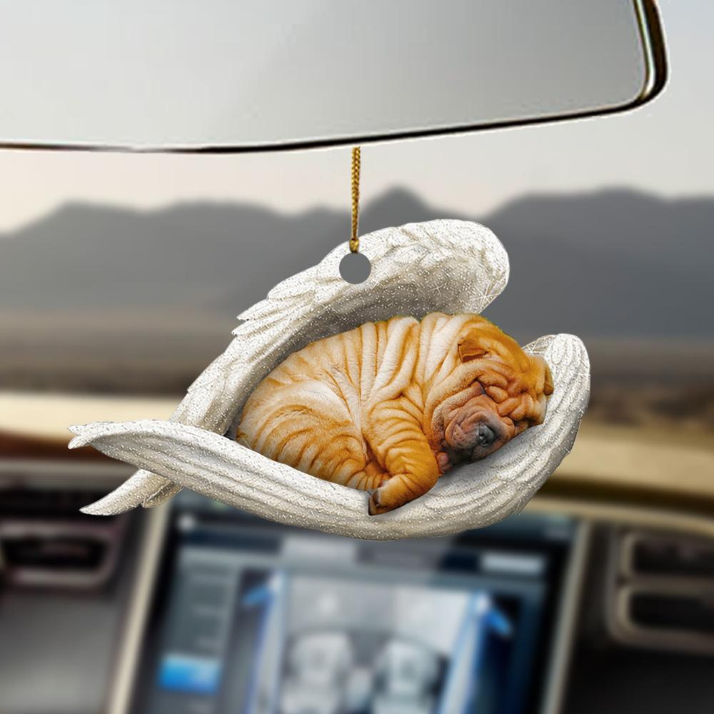 Ornaments- Shar pei sleeping angel shar pei lovers dog moms ornament, Dog Ornaments, Car Ornament - Best gifts your whole family