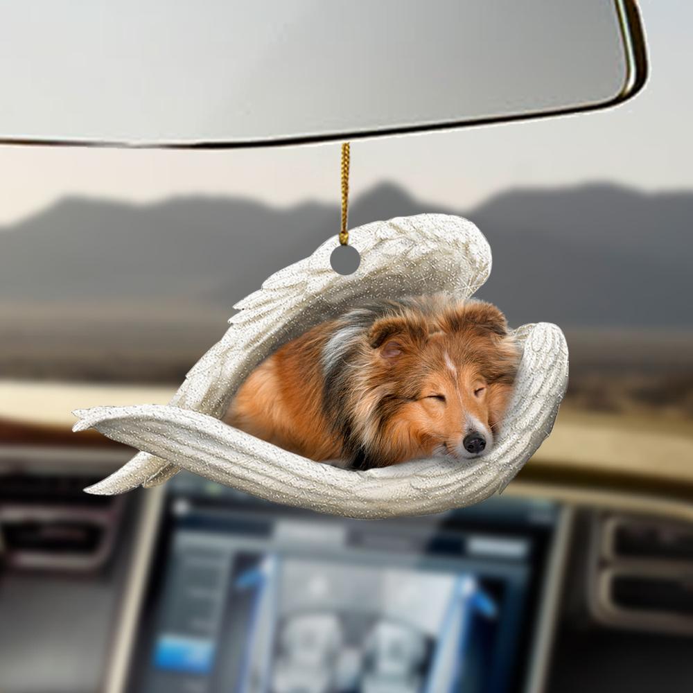 Ornaments- Sheltie sleeping angel sheltie lovers dog lovers ornament, Dog Ornaments, Car Ornament - Best gifts your whole family