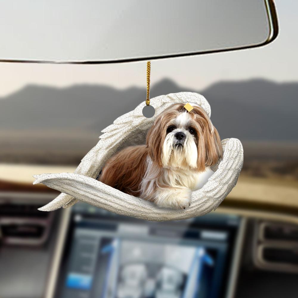 Ornaments- Shih tzu sleeping angel shih tzu lovers dog moms ornament, Dog Ornaments, Car Ornament - Best gifts your whole family