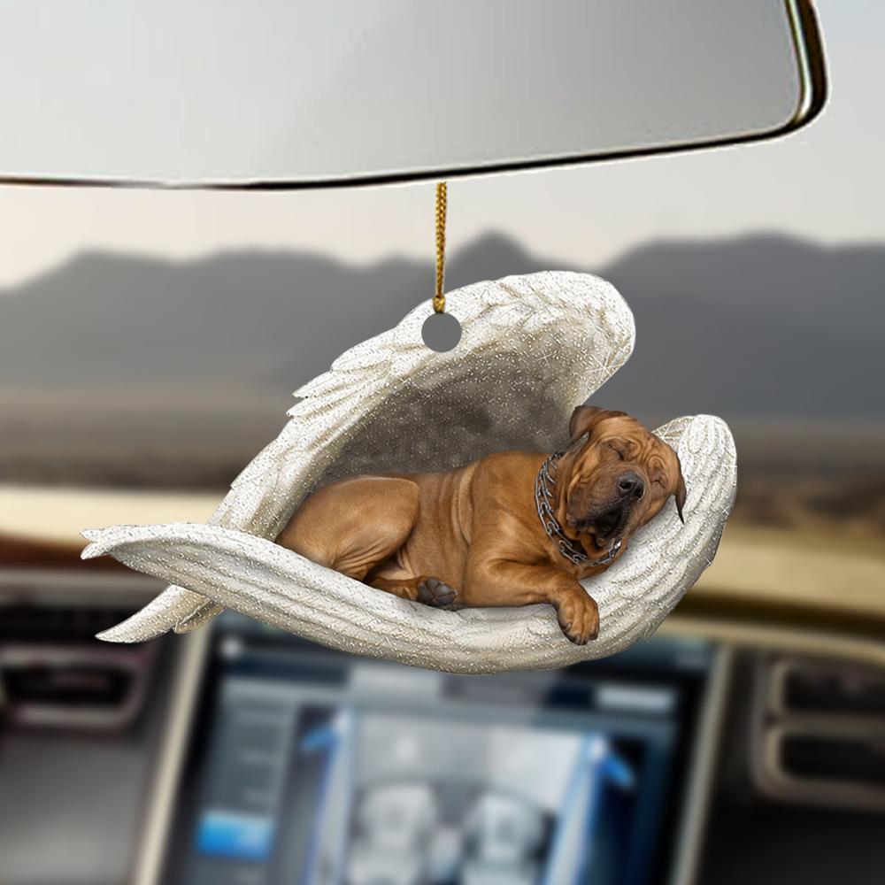 Ornaments- Tosa sleeping angel tosa lovers dog mom ornament, Dog Ornaments, Car Ornament - Best gifts your whole family