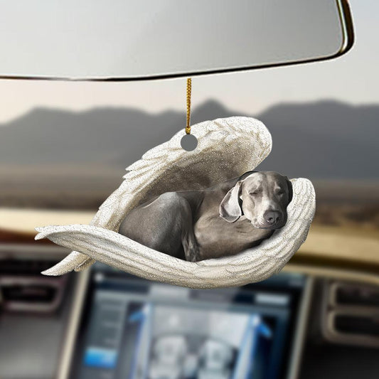 Ornaments- Weimaraner sleeping angel weimaraner lovers ornament, Dog Ornaments, Car Ornament - Best gifts your whole family