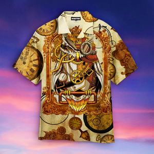 Owl Steampunk Clock Hawaiian Shirt | For Men & Women | Adult | HW3956