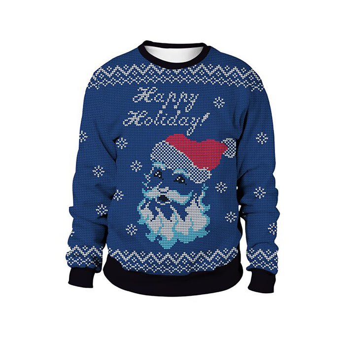 Happy Holiday Santa Claus Smile Christmas Sweater, Christmas Ugly Sweater, Christmas Gift, Gift Christmas 2022