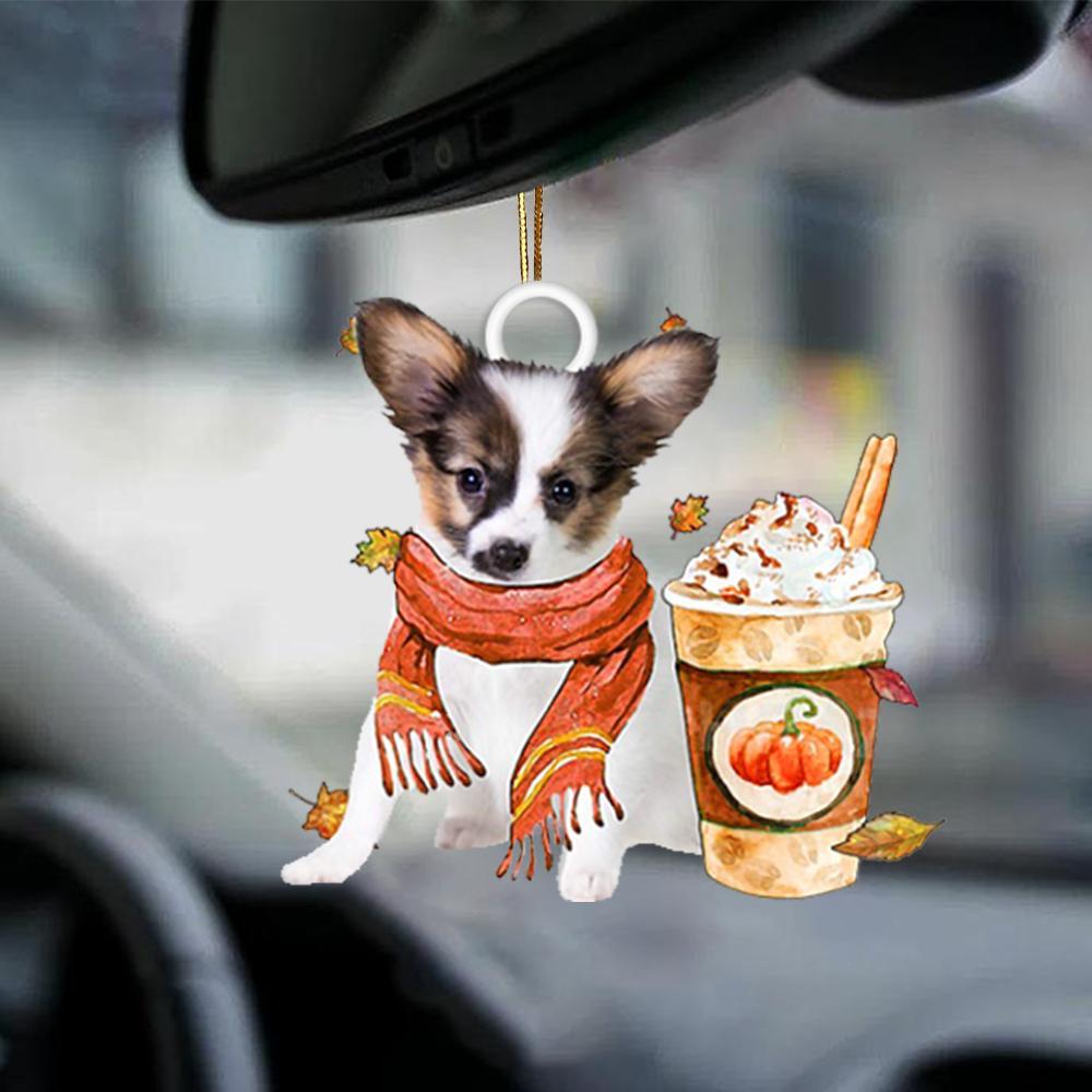 Papillon 1-Pumpkin Spice Kinda-Two Sided Ornament - Best gifts your whole family