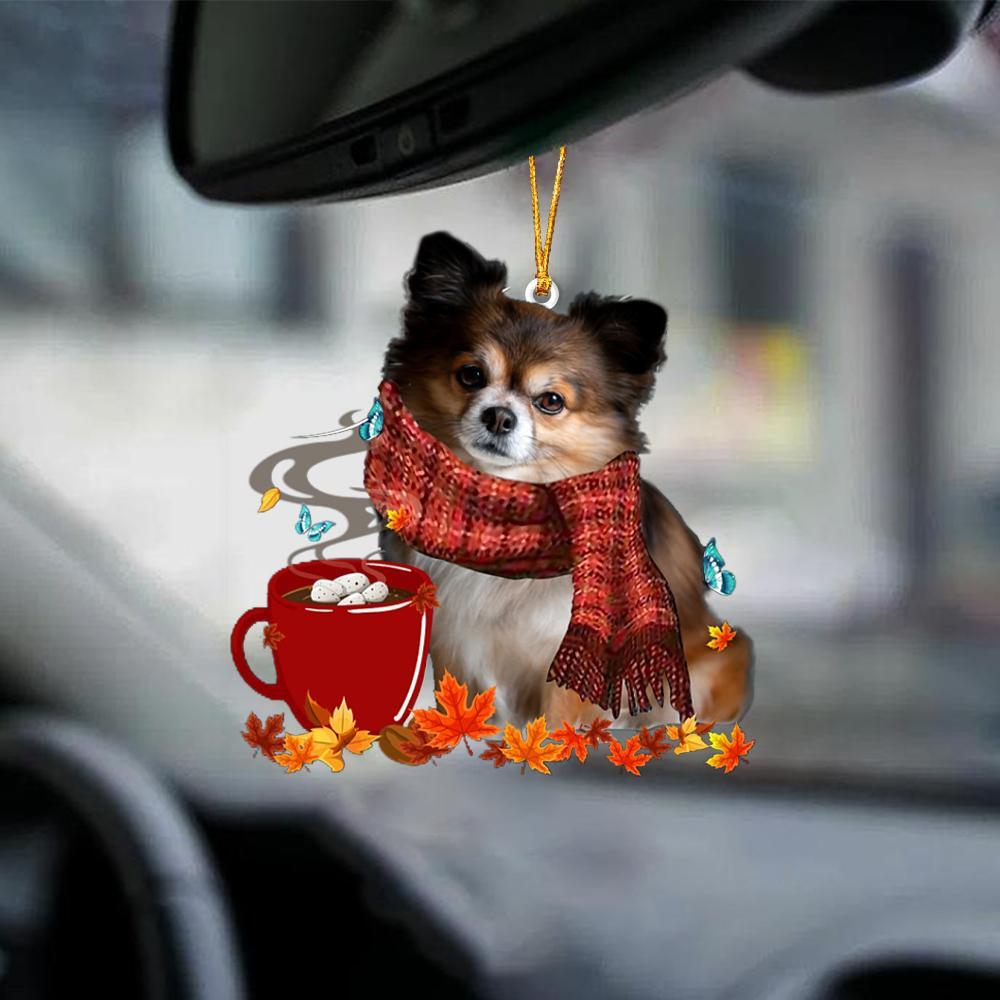 Papillon 2-Fall Chocolate-Two Sided Ornament - Best gifts your whole family