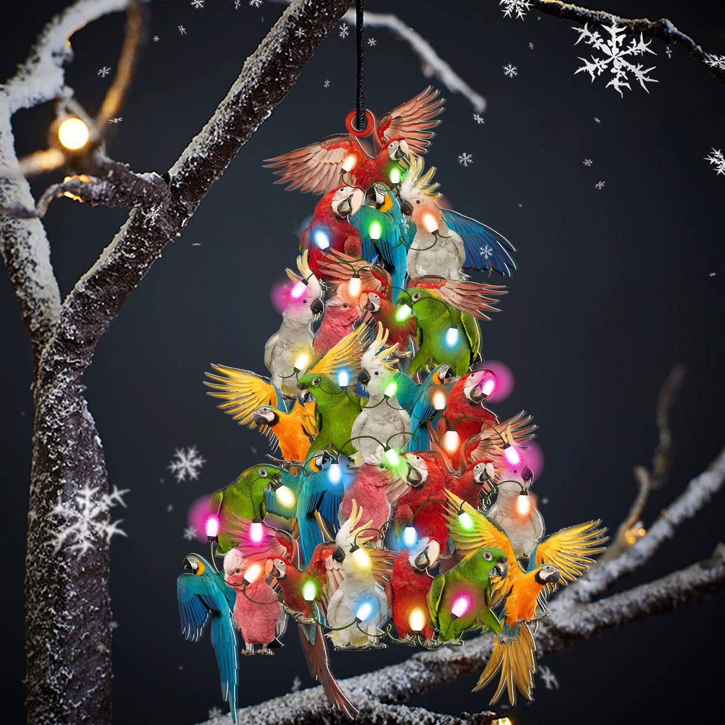 Parrot Lovely Tree Gift For Parrot Lover Gift For Bird Lover Ornament - Best gifts your whole family