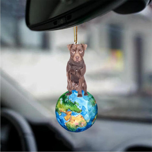 Patterdale Terrier-Around My Dog-Two Sided Ornament - Best gifts your whole family