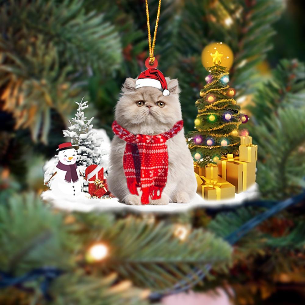 Persian Cat Christmas Ornament Christmas Tree Hanging Acrylic Ornament Gift - Best gifts your whole family