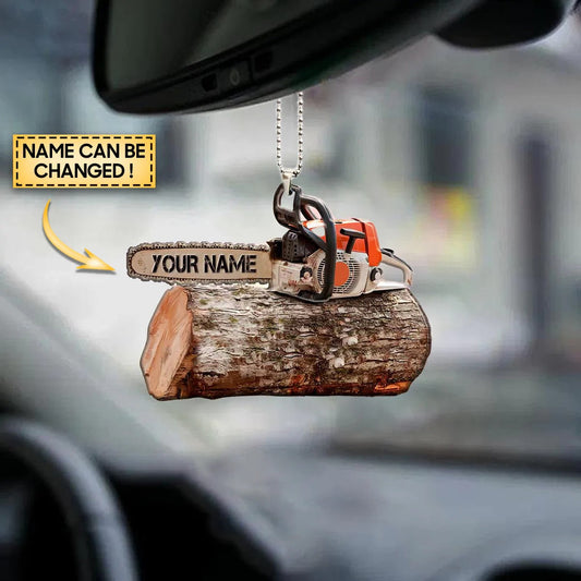 PERSONALIZED ARBORIST CHAINSAW ACRYLIC ORNAMENT - Best gifts your whole family