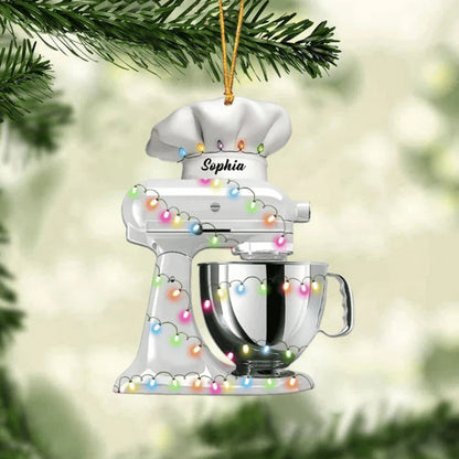 Personalized Baker Christmas Ornament, Baking Ornament, Mixer Personalized With Name Ornament, Christmas Ornament For Baking Lovers - Best gifts your whole family