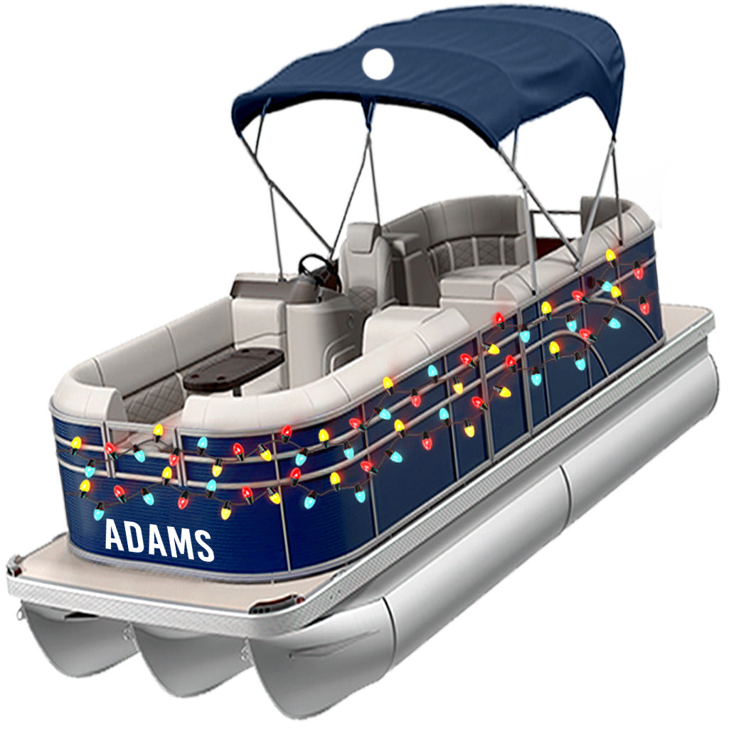 Personalized Christmas Pontoon Ornament, Pontoon Boat Custom Ornament, Pontoon Lover Gift For Him, Pontoon Accessories, Christmas Gift - Best gifts your whole family