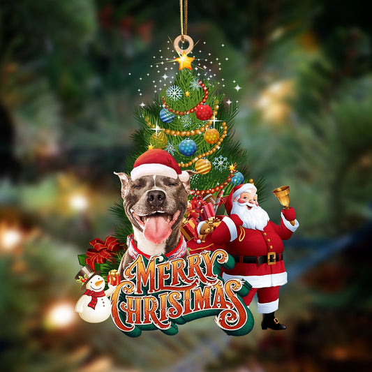 Pitbull 2-Christmas Tree&Dog Hanging Ornament - Best gifts your whole family