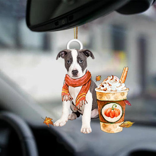 Pitbull 2-Pumpkin Spice Kinda-Two Sided Ornament - Best gifts your whole family