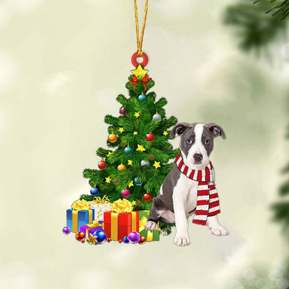 Pitbull 3-Christmas Star Hanging Ornament - Best gifts your whole family