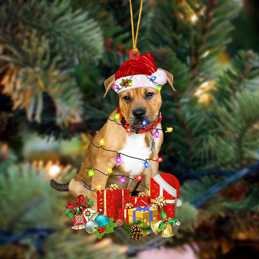 Pitbull Boxer Mix-Dog Be Christmas Tree Hanging Ornament - Best gifts your whole family