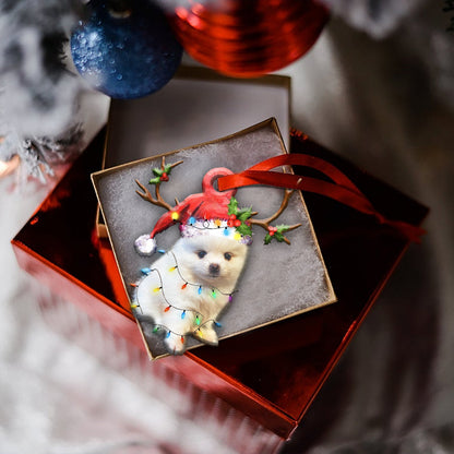 Pomeranian Christmas Shape Ornament - Best gifts your whole family