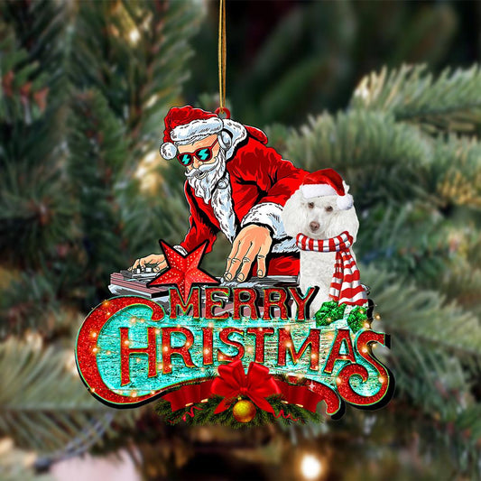 Poodle (1)-Christmas Rock Two Sided Ornament - Best gifts your whole family