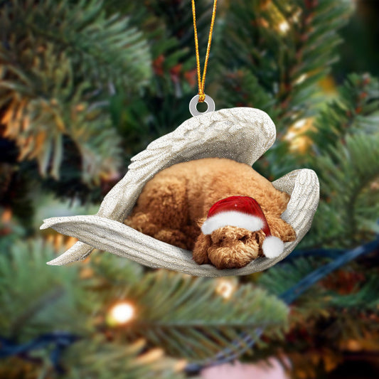 Poodle Sleeping Angel Christmas Ornament Dog Christmas Hanging Ornament - Best gifts your whole family