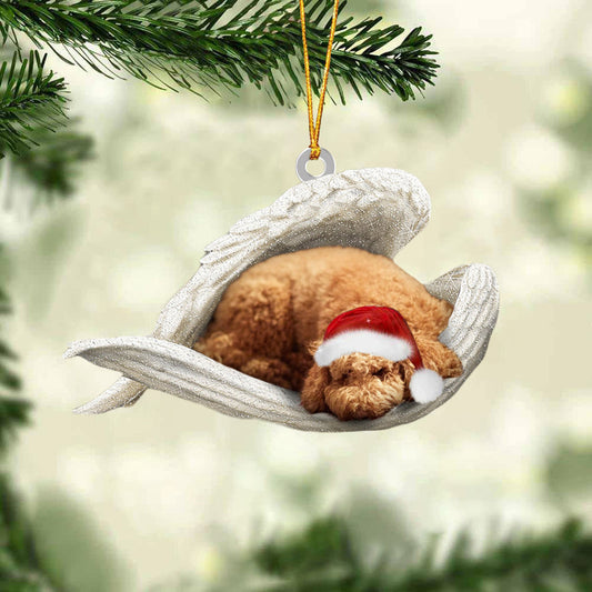 Poodle Sleeping Angel Christmas Ornament Dog Christmas Hanging Ornament - Best gifts your whole family