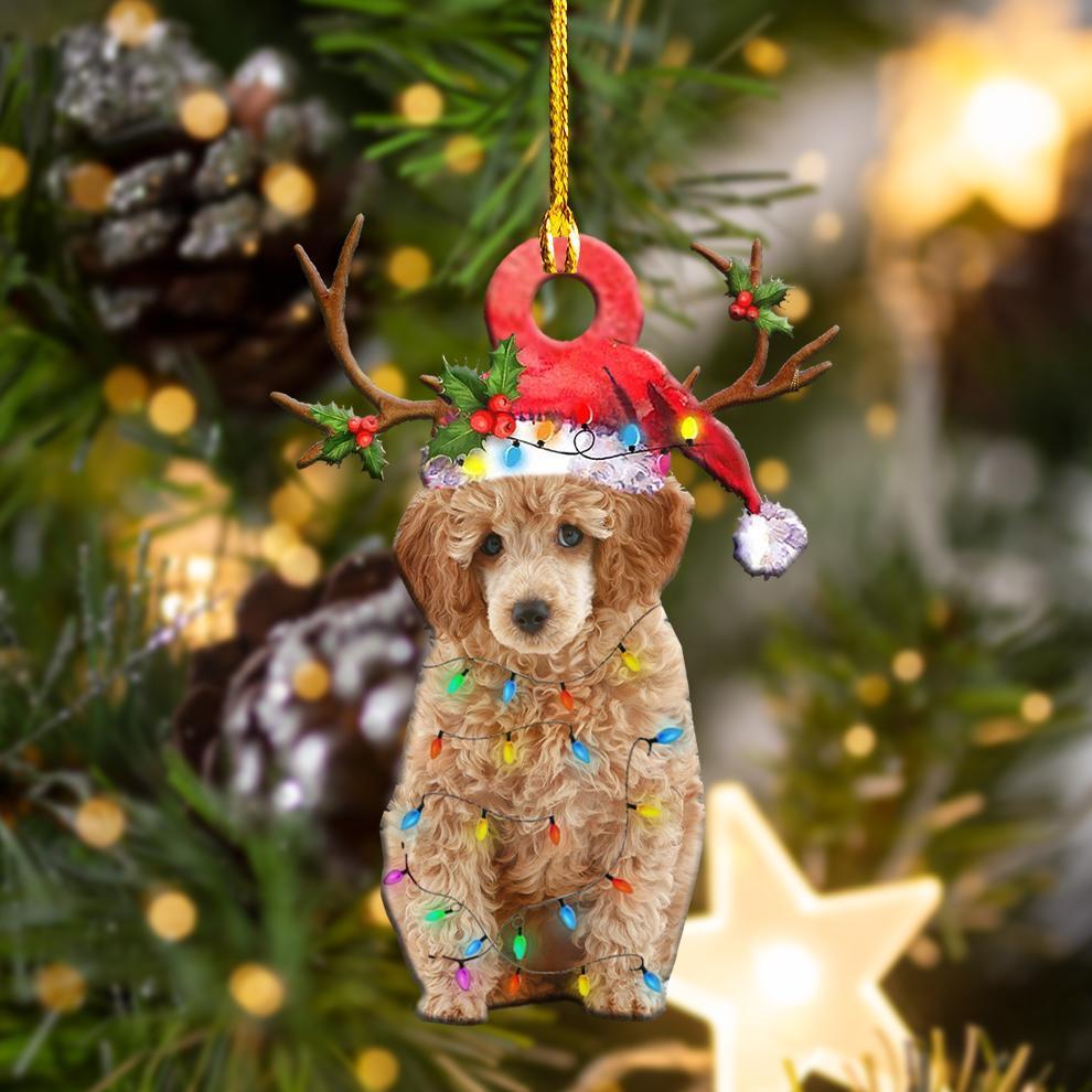 Poodles Christmas Shape Ornament - Best gifts your whole family