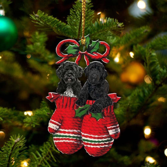 Portuguese Water Dog Inside Your Gloves Christmas Holiday-Two Sided Ornament, Christmas Ornament - Best gifts your whole family