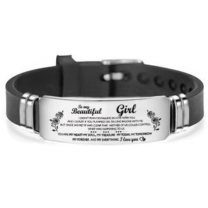 To My Girlfriend - You Are My Everything Engraved Bracelet