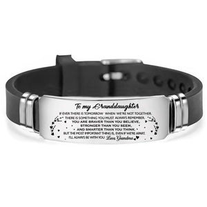 Grandma To Granddaughter - I Will Always Be With You Engraved Bracelet