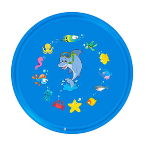 Outdoor Lawn Beach Sea Animal Inflatable Water Spray Kids Sprinkler Play Pad Environmentally Friendly PVC Diameter 100cm 170cm