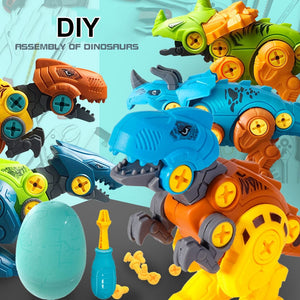 Dinosaur Eggs Construction set Toys For Children Puzzle Game Model Kits Educational Toys Birthday Easter Gifts Boys Girls