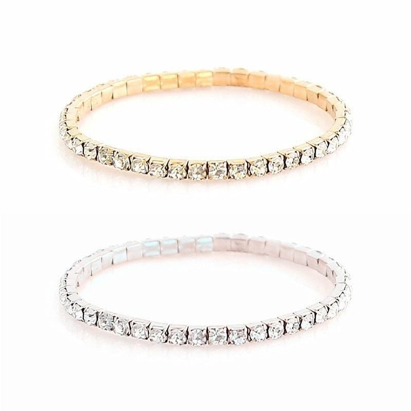 Moon Star Heart Crystal Charm Bracelet Set (4 pcs/set)